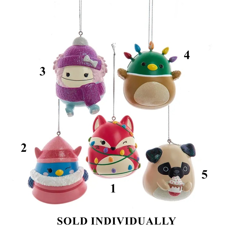 Squishmallows Blow Mold Character Ornaments, 3.5 (5 styles – sold individually)