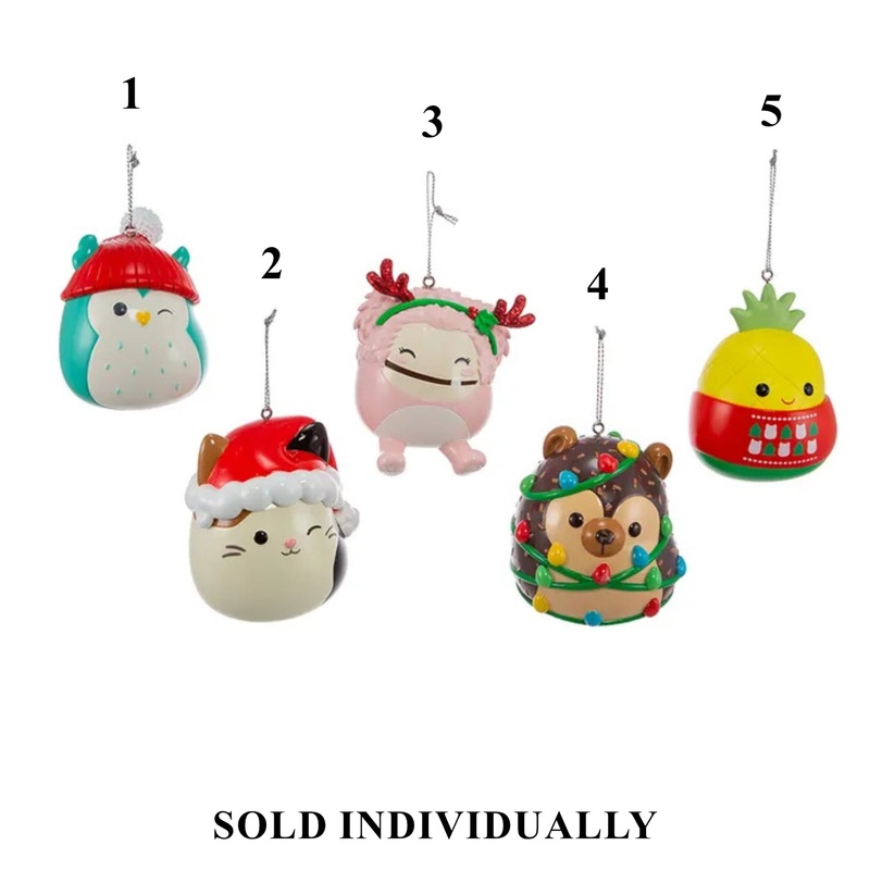 Squishmallows Blow Mold Ornaments, 3.5 (5 styles – sold individually)