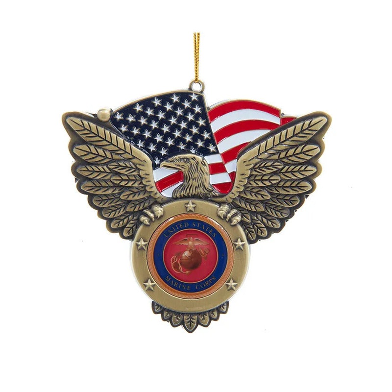U.S. Marine Corps Eagle With Seal Ornament, 4