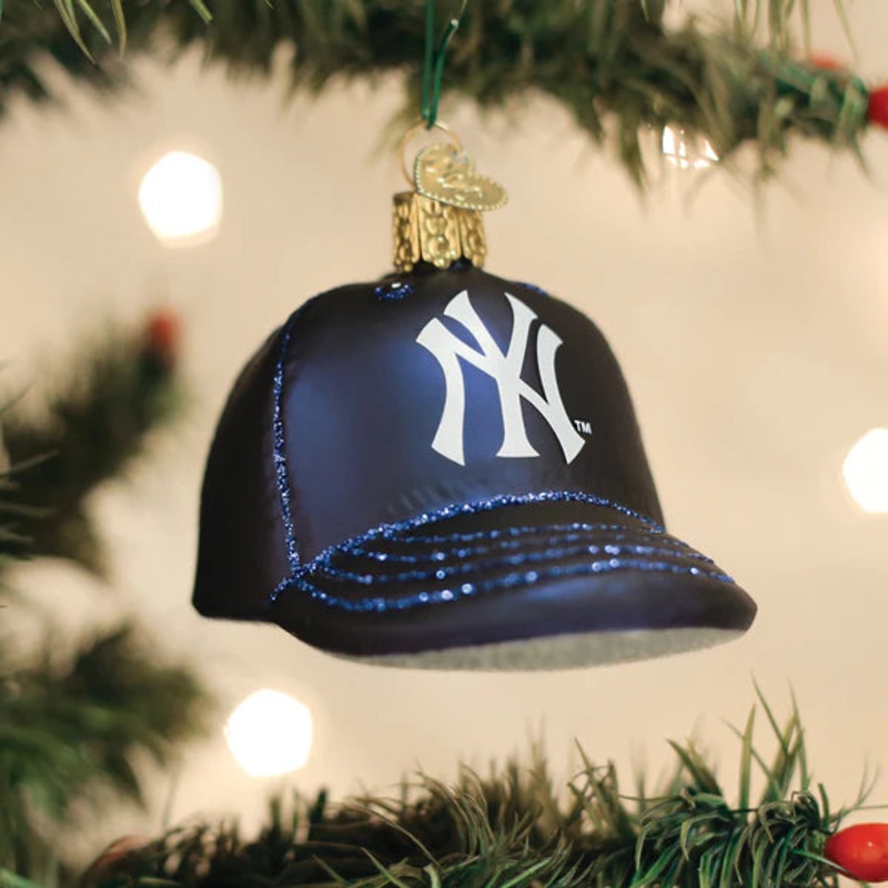 Yankees Baseball Cap Ornament, 3.5