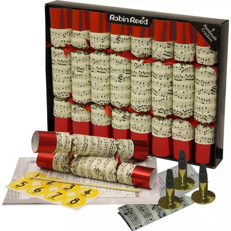 Concerto with Musical Whistles Party Crackers, 10 (Set of 8)