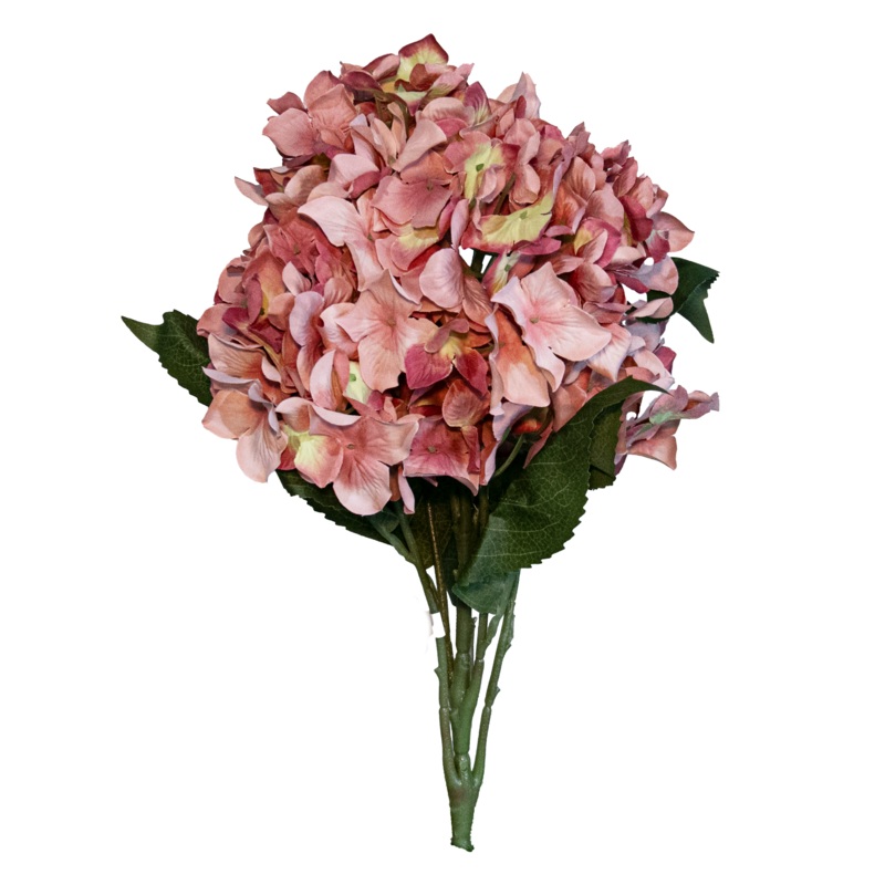 Hydrangea Spray, Pink, 22.4