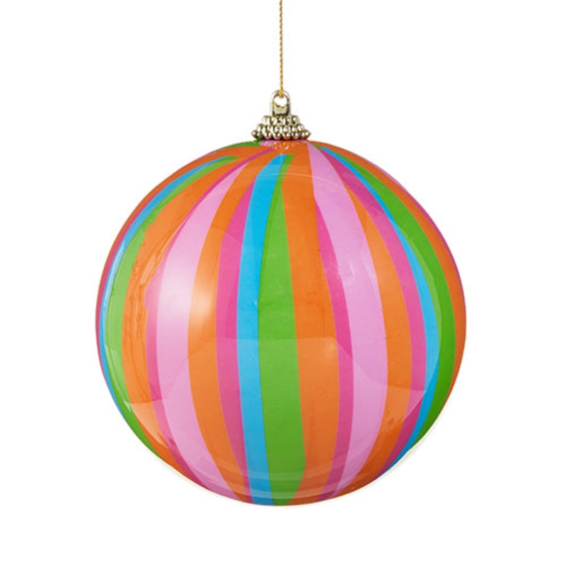 Stripe Ball Ornament, 4
