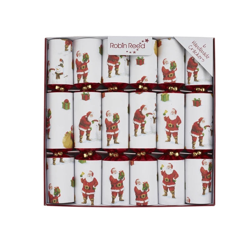 Traditional Santa Party Crackers, 12 (Set of 6)