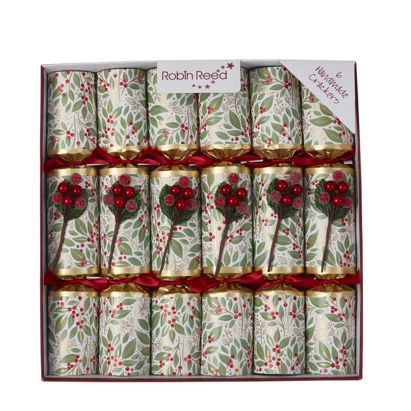 Winter Berry Party Crackers, 12(Set of 6)