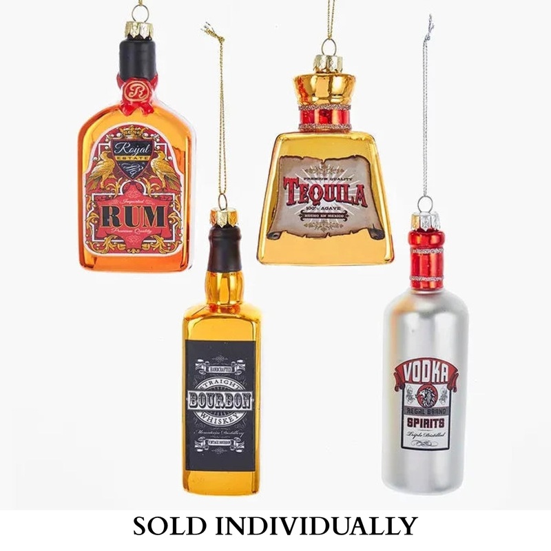 4-5.5 Alcohol Drink Bottle Ornament (4 Styles  Sold individually)