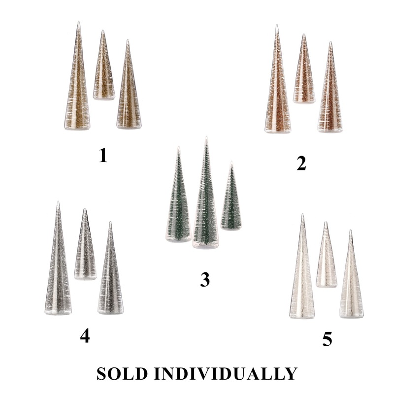 Bristle in Glass Trees Set, 7-13 (5 styles – sold individually)