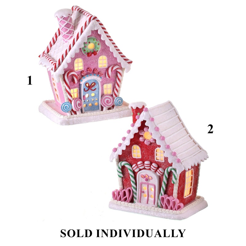 Claydough LED Candy House, 9.5 (2 styles – sold individually)