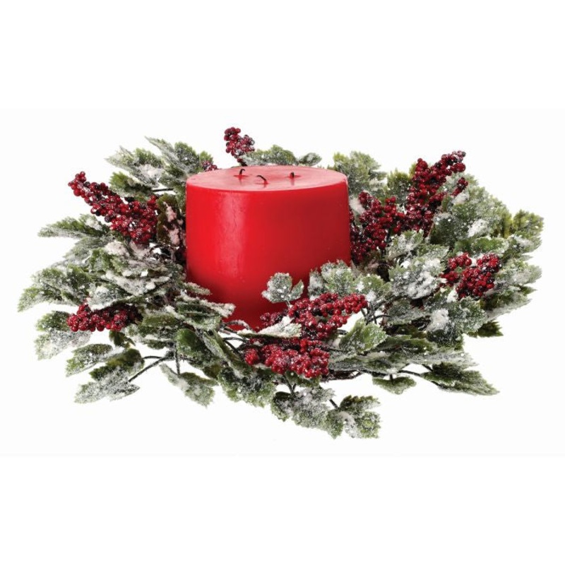 Grape Leaf & Berry Candle Ring, 14 – 16 (2 styles – sold individually)