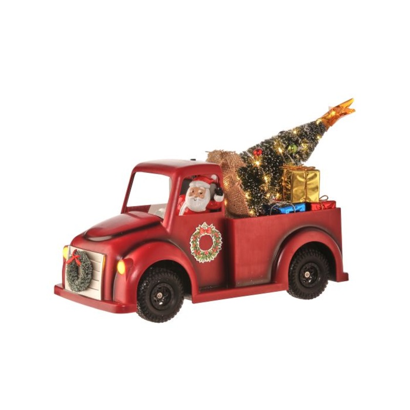 LED Music Santa Driving Truck (Battery/Timer), 16