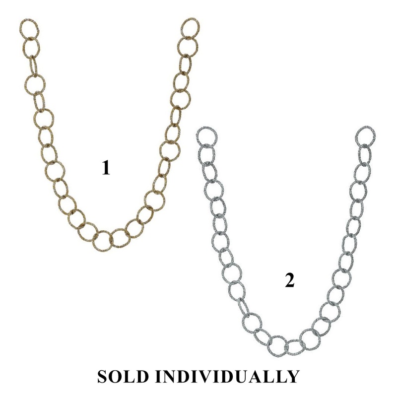 Metallic Loop Garland, 60 (2 styles – sold individually)