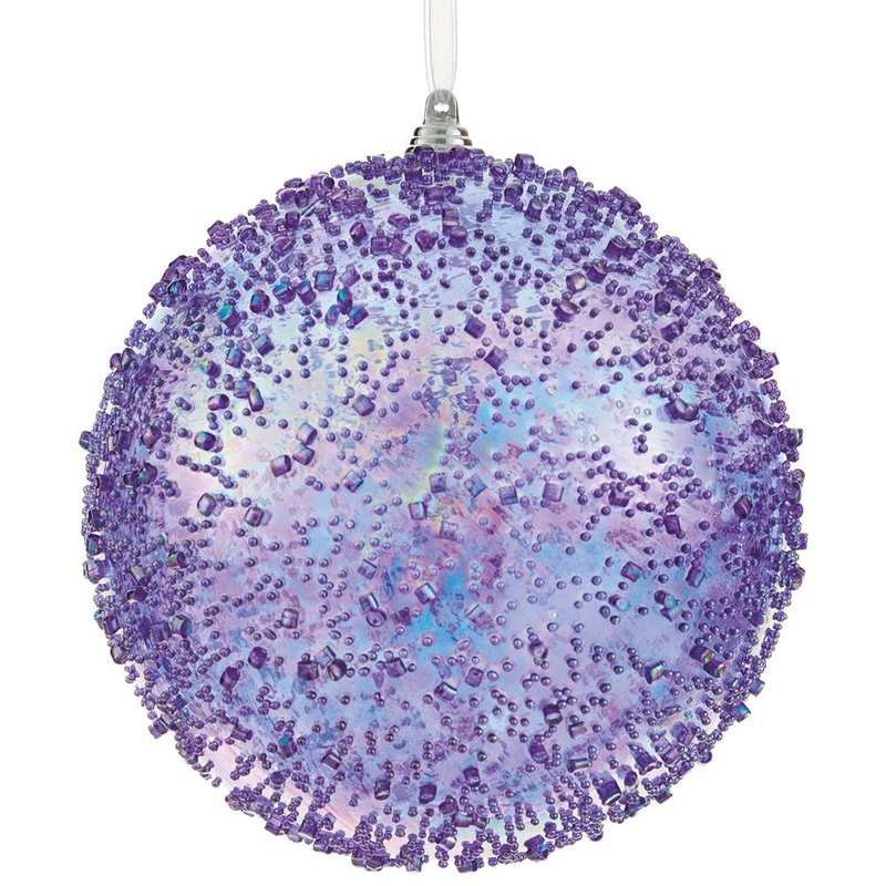 Plastic Ball Ornament, 6 (Lavender)