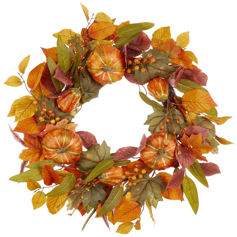 Pumpkin/Berry Fall Wreath, 24