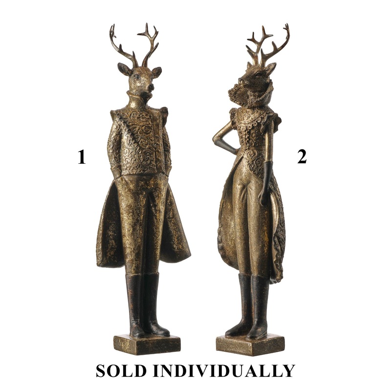 Resin Gentleman/Lady Deer, 17.5 (2 styles – sold individually)