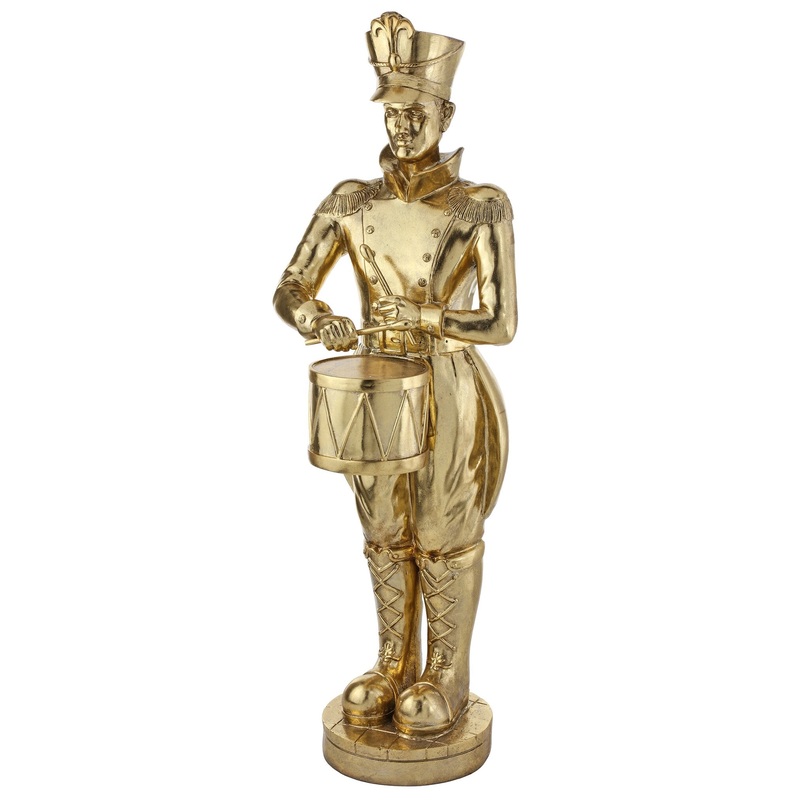 Resin Outdoor Royal Court Soldier w/Drum, 48