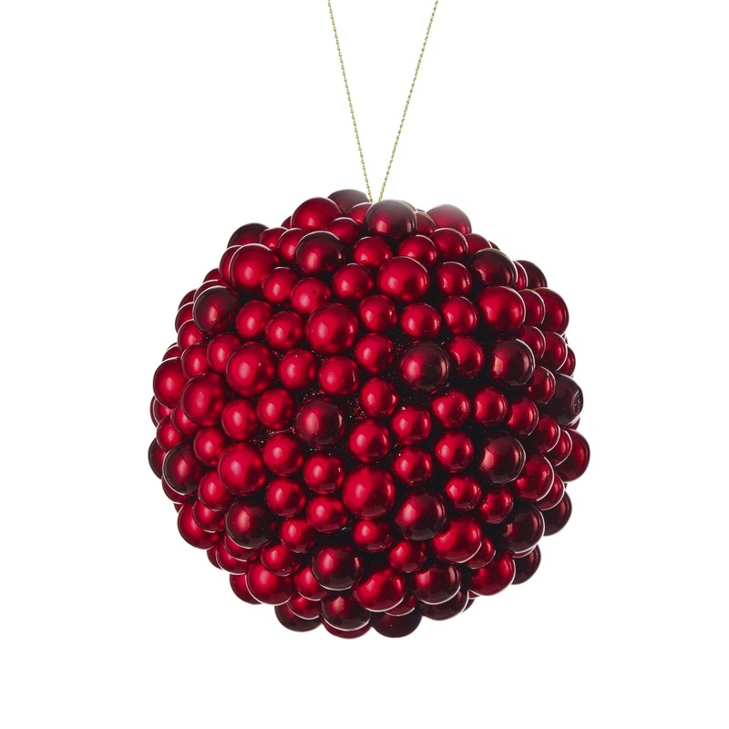 Shiny Berry Ball Ornament, 4.5