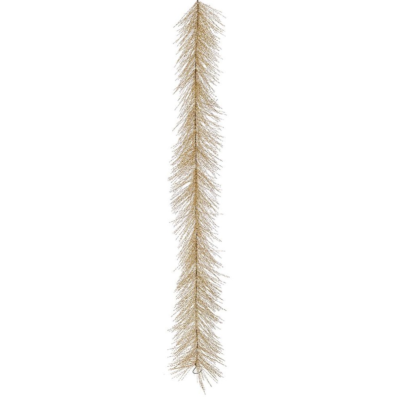 Tinsel Garland, 9′ (Gold)