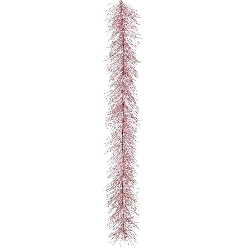 Tinsel Garland, 9′ (Pink)