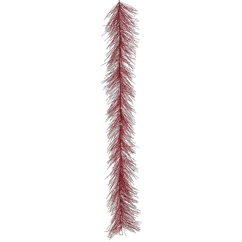 Tinsel Garland, 9′ (Red)