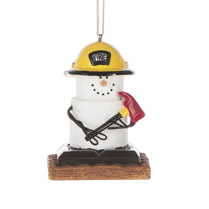 2.5 S’mores Fireman Ornament