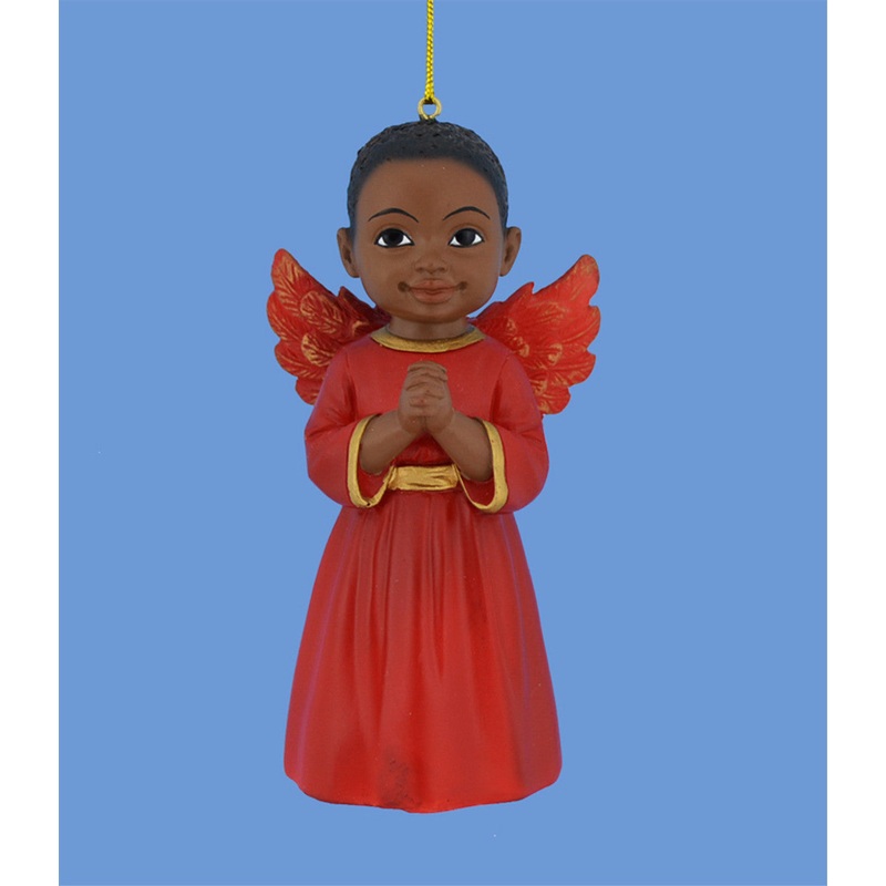 4 Red Boy Prayer Ornament