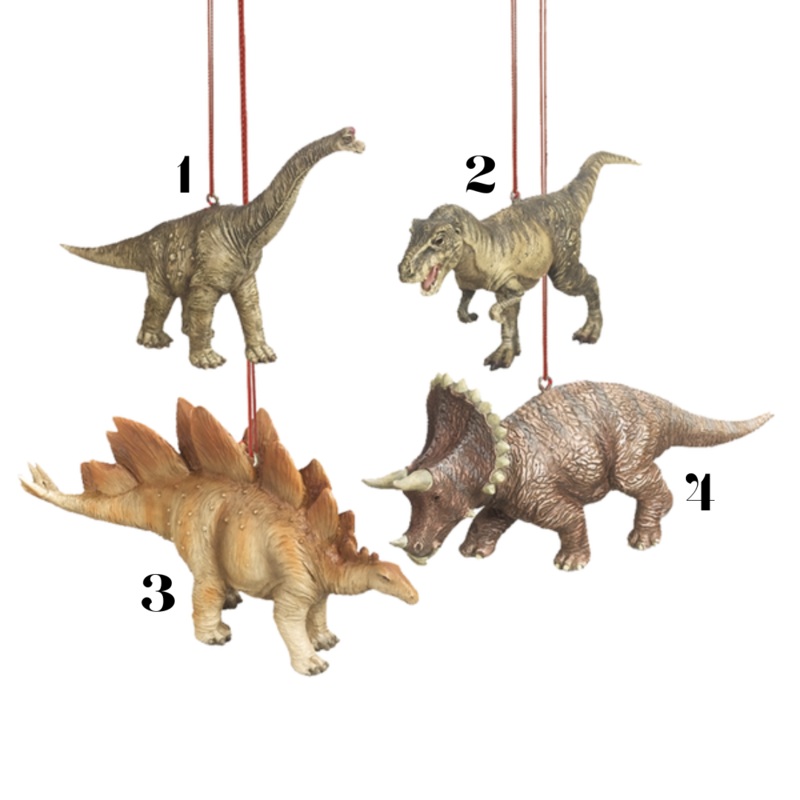 4 Resin Dinosaur Ornaments|Style 1|Style 2|Style 3|Style 4