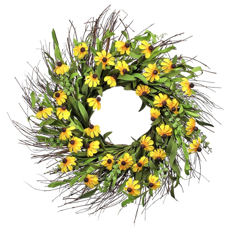 Black Eye Susan Wreath 24