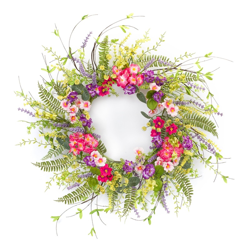 Mixed Floral Wreath, 22