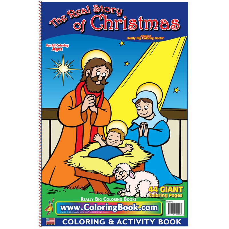 Real Story of Christmas Coloring Book