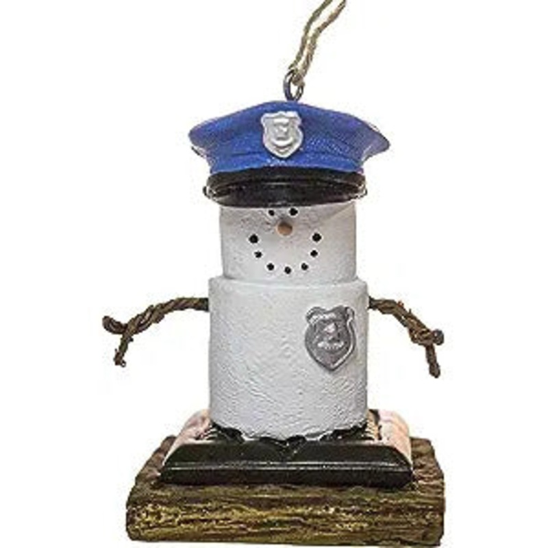 S’Mores Policeman Resin Ornament, 3