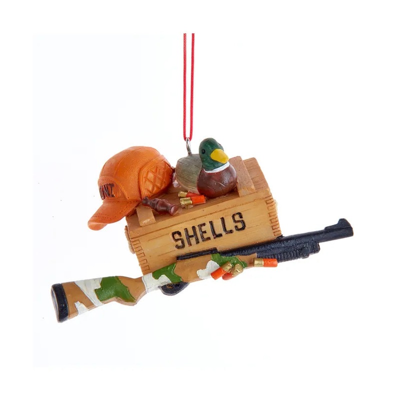 Shotgun Shell Box With Duck Ornament
