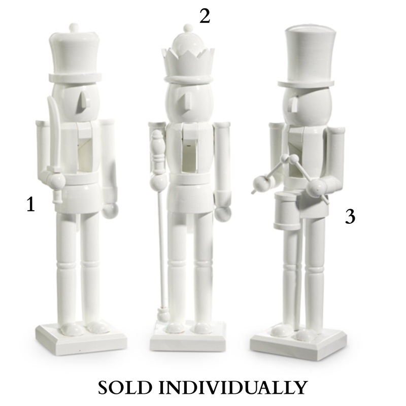 15 White Nutcracker (3 Styles – Sold individually)