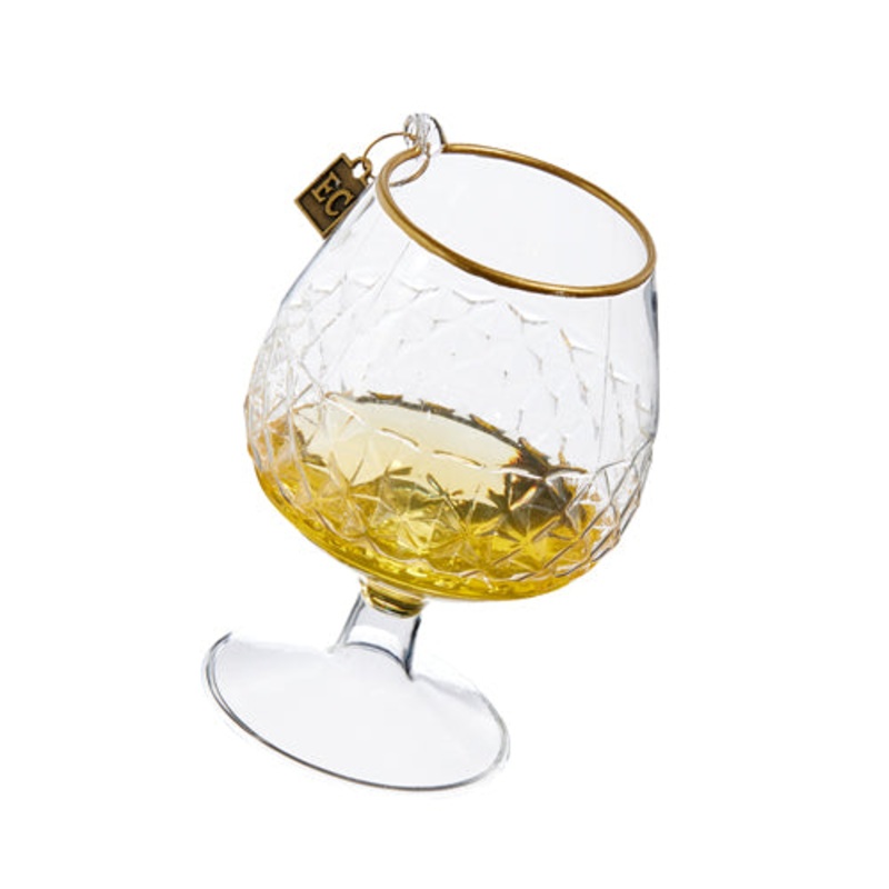 4.5 Cut Crystal Whiskey Ornament