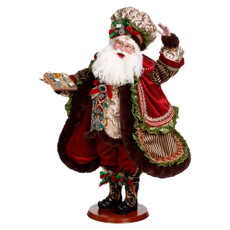 Chocolatier Santa Large Figurine, 26