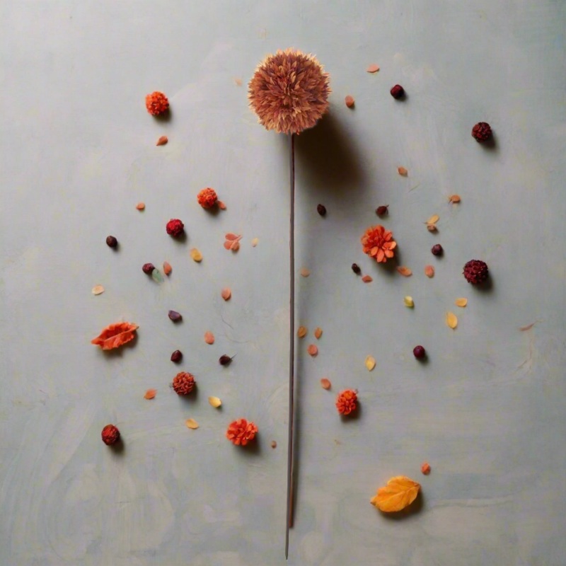 Orange Allium Stem, 26