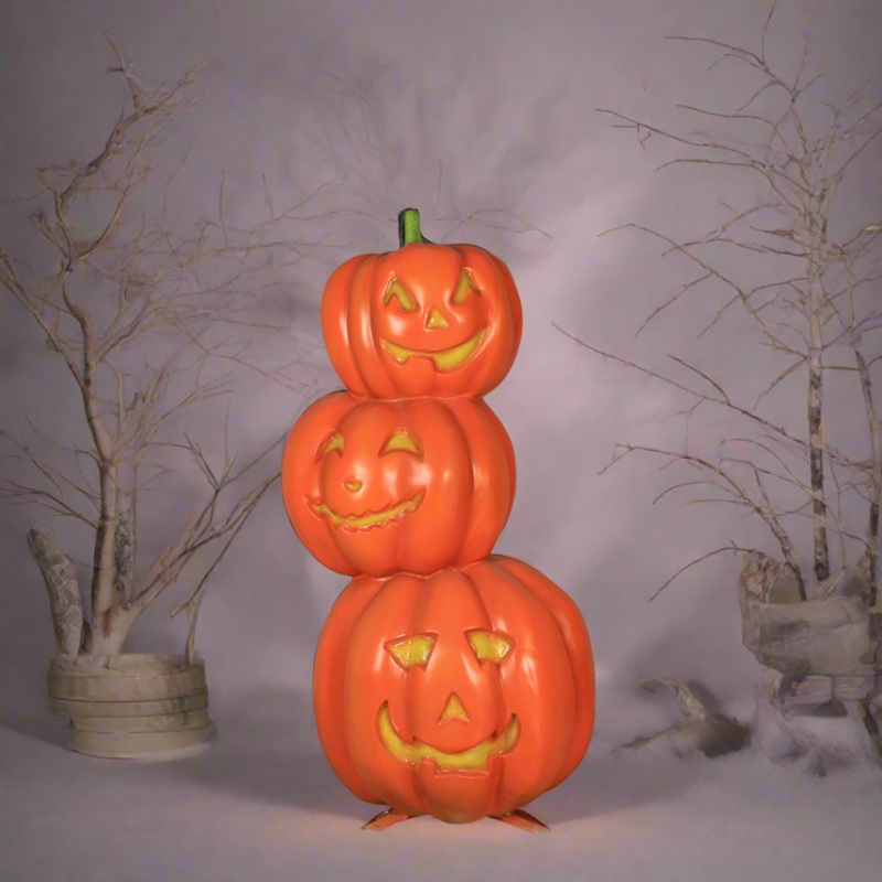 Pumpkin Tower 3|No Lights|With Lights