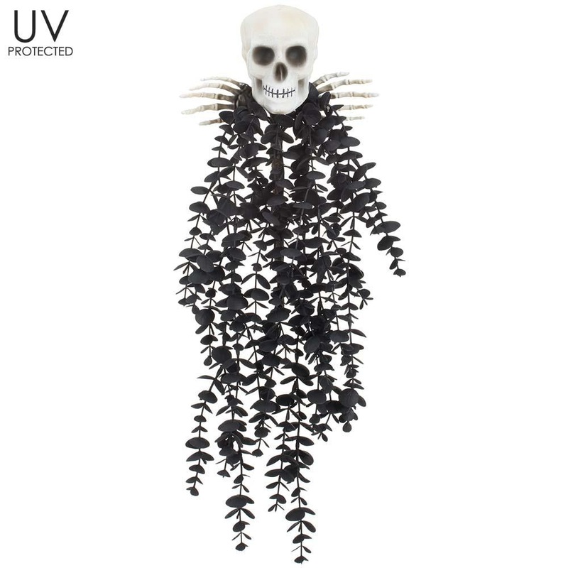 20 UV Protected Skull Eucalyptus Hanging Pick, Gray Black