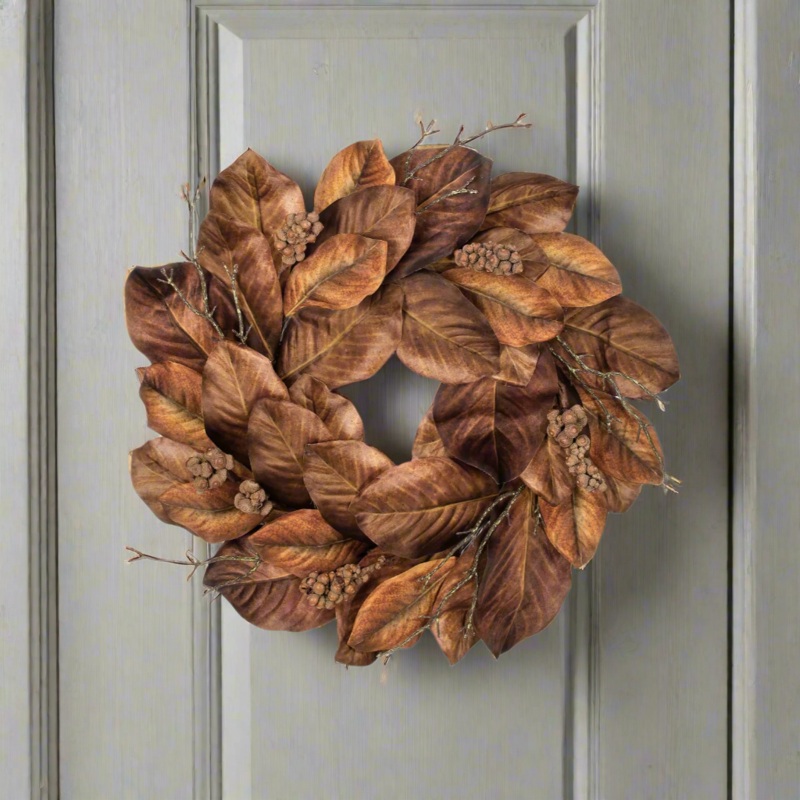 24 Harvest Magolia Wreath