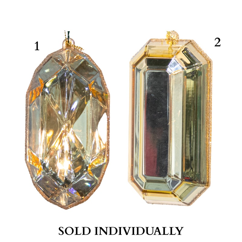 5 Acrylic Precious Gem Ornament (Champagne/clearbrite) (2 Styles – Sold individually)