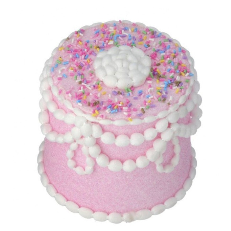 5 Pastel Candy Decorated Cake Ornament (Pink)