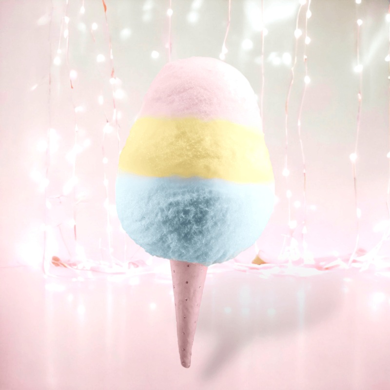 30 Rainbow Cotton Candy Decor