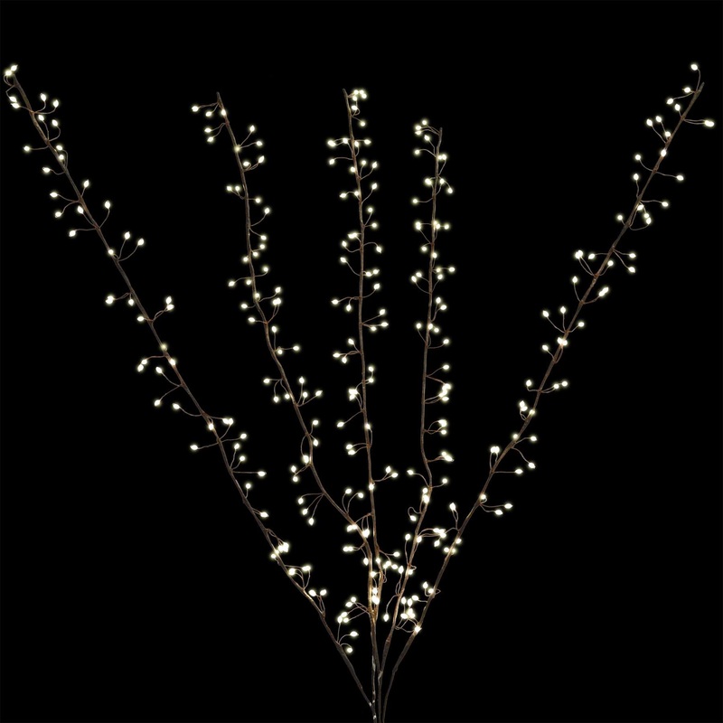 Big Seed Micro Cluster Twigs, 300 Lights, 4′ (Warm White)