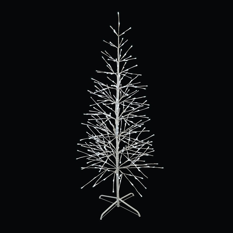 LED Birch Tree, 360 Lights, 5.5′ (Pure White Twinkle)