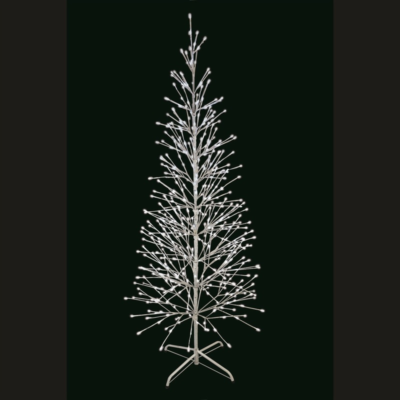 LED Birch Tree, 528 Lights, 6.5′ (Pure White Twinkle)