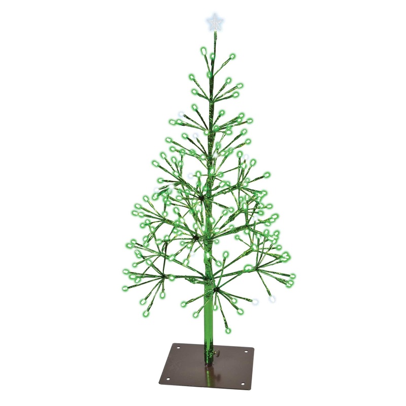 LED Shimmering Tree, 180 Lights, 2.5′ (Green Twinkle)