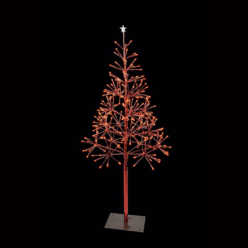 LED Shimmering Tree, 240 Lights, 3.5′ (Red Twinkle)