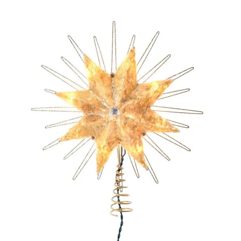 10-Light Capiz Gold Star Treetop, 12 (UL)