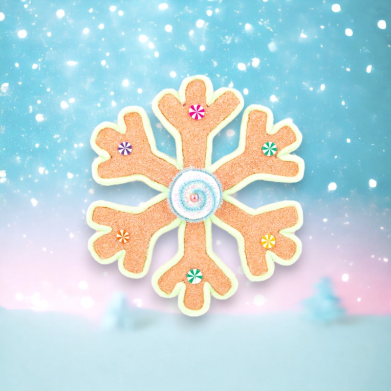 10in Small Pink Candy Snowflake