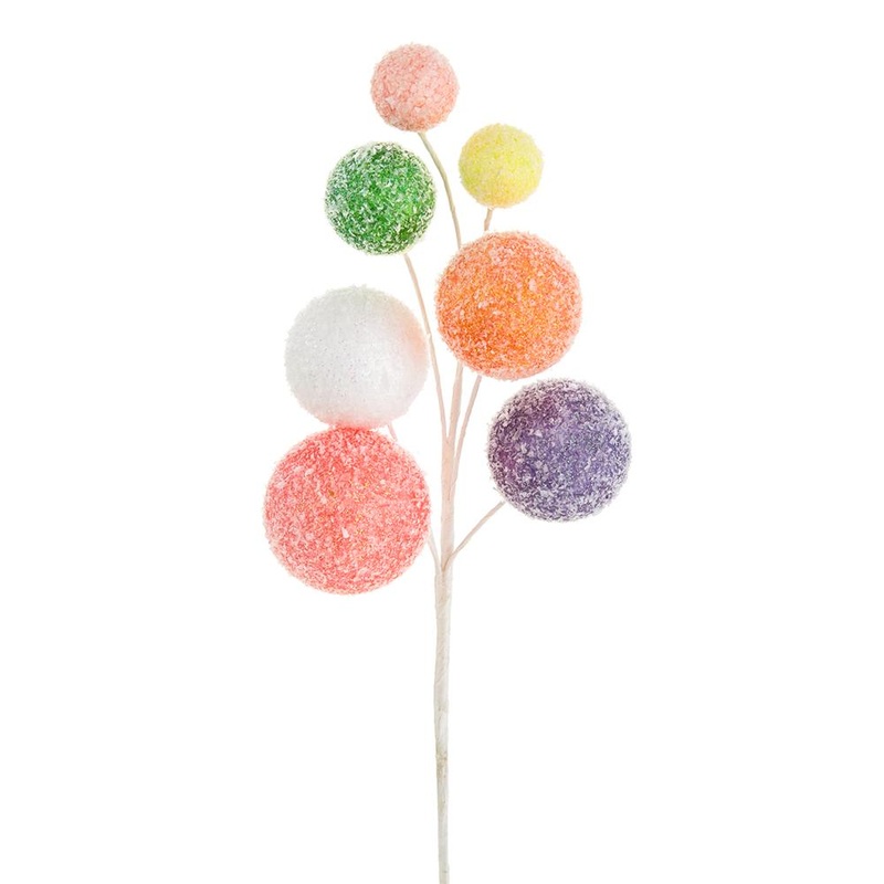 13.5 Snowed Pompon Spray (Mixed)