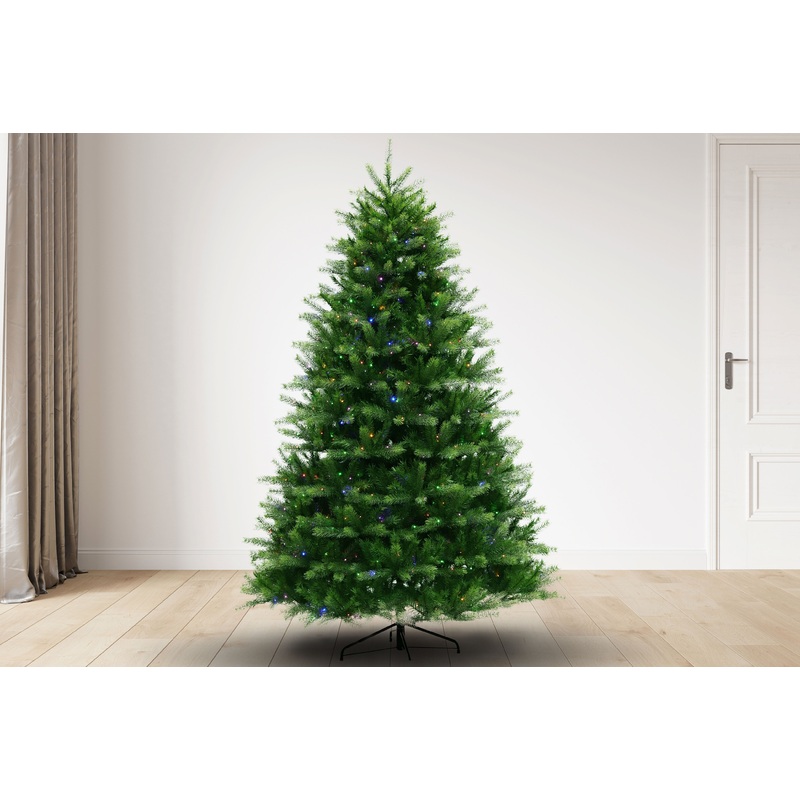 7.5 ft Montauk Fir Christmas Tree with 900 3mm Dual Color lights- 9 Function, 58D